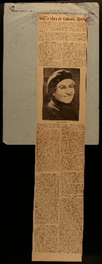 Vida e obra de Gabriela Mistral