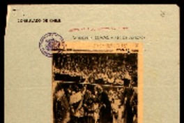 Festivamente conmemorada a entrada da primavera a festa da árvore, no Jardim Botanico : Gabriela Mistral e o representante do embaixador Caffery plantam dois espécimes nacionais.