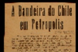 A bandeira do Chile em Petropolis