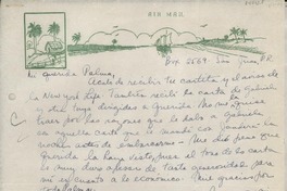 [Carta] [1944] , Box 2569, San Juan, Puerto Rico [a] Mi querida Palma [Guillén]