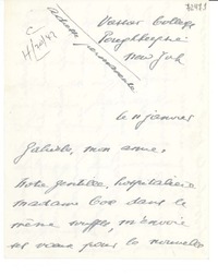 [Carta] 1942 ene. 11, New York [a] Gabriela Mistral