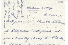 [Carta] 1942 abr. 9, New York [a] Gabriela Mistral