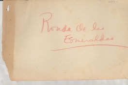 Ronda de las esmeraldas