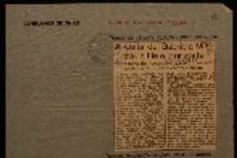 A visita de Gabriela Mistral a Belo Horizonte o programa das homenagens que serão prestadas nesta capital á ilustre escritora chilena.