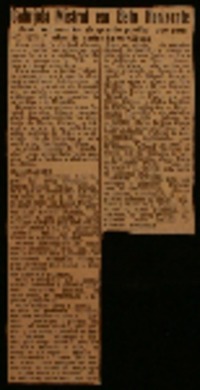 Gabriela Mistral em Belo Horizonte duas conferencias da grande poetisa, que será alvo de varias homenagens.