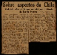Sobre aspectos do Chile Gabriela Mistral falará amanhã no auditorio da Escola Normal.