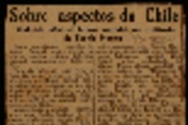 Sobre aspectos do Chile Gabriela Mistral falará amanhã no auditorio da Escola Normal.
