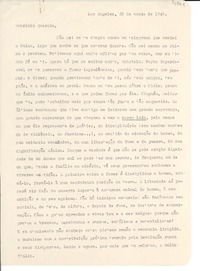 [Carta] 1949 mar. 28, Los Angeles, [EE.UU.] [a] Gabriela [Mistral]