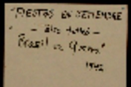 Festas em setembro (I) por Gabriela Mistral ; tradução de D. Milano.