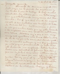 [Carta] 1949 abr. 14 [a la] Guagüita querida