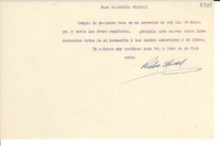 [Carta] [1947, Vicuña, Chile] [a] Gabriela Mistral