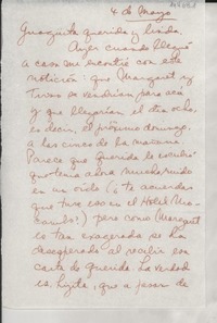[Carta] [1949] mayo 4, 303 Canals (altos), Santurce, Puerto Rico [a la] Guagüita querida y linda