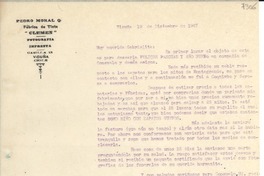 [Carta] 1947 dic. 19, Vicuña [Chile] [a] Gabriela Mistral