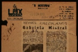 Nomes americanos Gabriela Mistral