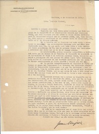 [Carta] 1939 dic. 6, Santiago, [Chile] [a] Gabriela Mistral, Niza, [Francia]