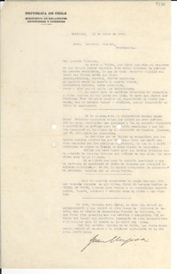 [Carta] 1942 mar. 11, Santiago, [Chile] [a] Gabriela Mistral, Petrópolis, [Brasil]
