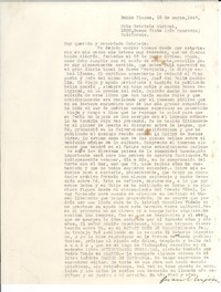 [Carta] 1947 mar. 13, Bahía Blanca, [Argentina] [a] Gabriela Mistral, Monrovia, California, [EE.UU.]