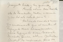 [Carta] [1949?] [ago.?] [a la] Guagüita linda y tan querida