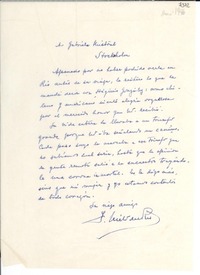 [Carta] 1946 ene. [a] Gabriela Mistral, Stockholm