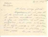 [Carta] [1936] mar. 12, [España] [a] Gabriela [Mistral]