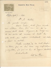 [Carta] 1934 ago. 7, Villa Ballester, [Argentina] [a] Gabriela Mistral