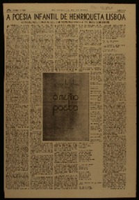 A poesia infantil de Henriqueta Lisboa conferência pronunciada por Gabriela Mistral em Belo Horizonte
