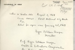 [Lista] [1964, Santiago]