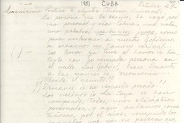 [Carta] 1951 oct. 29, [Cuba] [a] [Gabriela Mistral]