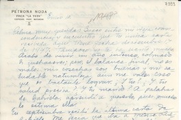 [Carta] 1948 ene. 10, La Yaya, [Cuba] [a] Gabriela Mistral