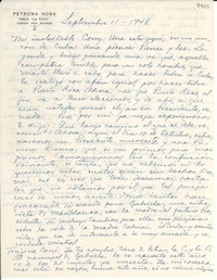 [Carta] 1948 sept. 11, La Yaya, [Cuba] [a] Consuelo Saleva