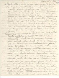 [Carta] 1950 mayo 25, [La Yaya, Cuba] [a] Gabriela Mistral
