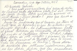 [Carta] 1952 ago. 13, Torremolino, [España] [a] Gabriela [Mistral]