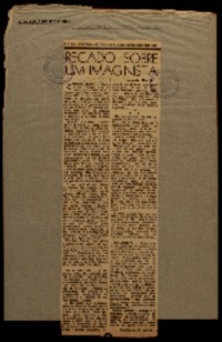 Recado sobre um imaginista Gabriela Mistral.