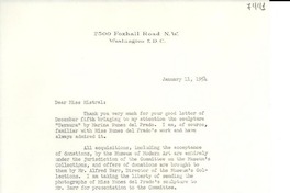 [Carta] 1954 ene. 11, Washington D. C. [a] Gabriela Mistral, Roslyn Harbor, New York