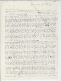 [Carta] 1950 mayo 14, Buenos Aires, [Argentina] [a] Gabriela [Mistral]