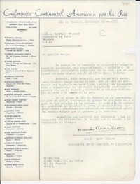 [Carta] 1951 dic. 17, Río de Janeiro, [Brasil] [a] Gabriela Mistral, Nápoles, Italia