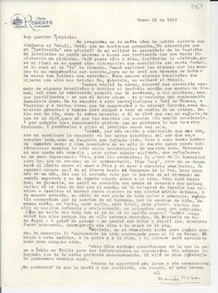 [Carta] 1955 ene. 16, [Río de Janeiro, Brasil] [a] Gabriela [Mistral]