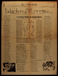 La escritura poética de Gabriela Mistral