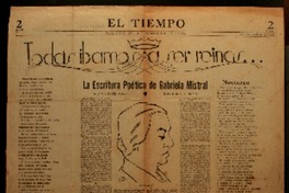 La escritura poética de Gabriela Mistral