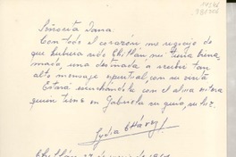 [Tarjeta] 1961 jun. 27, Chillán, [Chile] [a la] Señorita [Doris] Dana, [Chile]