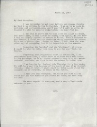 [Carta] 1965 Mar. 23, [Estados Unidos] [a] My dear Georgina