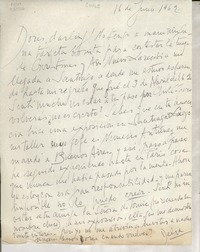 [Carta] 1962 jun. 16, [Chile] [a] Doris [Dana]