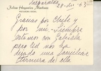 [Tarjeta] 1963 ago. 28, Valparaíso, [Chile] [a] [Doris Dana]