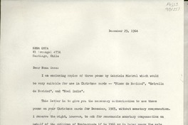 [Carta] 1964 dic. 29, Hack Green Road, Pound Ridge, New York, [EE.UU.] [a] Nena Ossa, El Arcangel 4774, Santiago, Chile