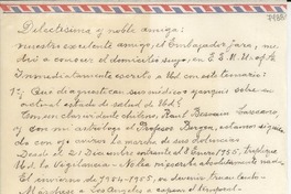 [Carta] 1954 nov. 3, La Serena, [Chile] [a] Gabriela Mistral