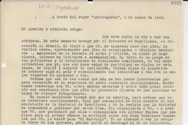 [Carta] 1945 ene. 3, [A bordo del Vapor Antofagasta"] [a] Gabriela Mistral