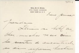 [Carta] [1949?] ene. [a] [Gabriela Mistral]