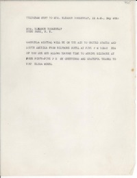 [Telegrama] [1943?] May 4, [EE.UU.] [a] [Gabriela Mistral]