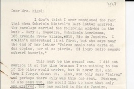 [Carta] [EE.UU.?] [a] [Elisa Parada de] Migel