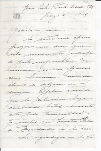 [Carta] 1947 mar. 2, New York, [EE.UU.] [a] Gabriela [Mistral]